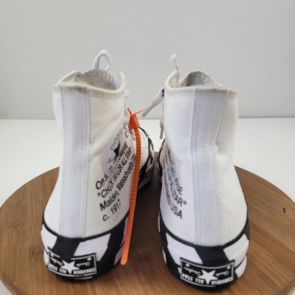 Converse Chuck Taylor All Star 70 Hi Off-White-163862C Virgil Abloh Mens Sz 8 - Picture 7 of 15
